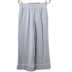 ATM Anthony Thomas Melillo Women Pants S‎ Lyocell Crop Wide Leg Nautical Coastal